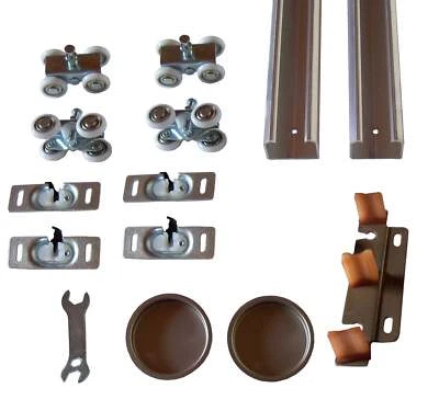 HBP- Series 1- Heavy Duty Bypass Hardware Kit- 4  Wheel  Ball Bearing Hangers - Image 1 of 3