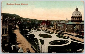 Montreal Quebec Dominion Square Aerial View Postcard - Imagen 1 de 2