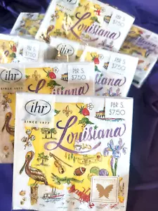 BRAND NEW-Louisiana State Map-Beverage Napkins-Pelican-Crawfish-LSU-NOLA-Gator - Picture 1 of 2