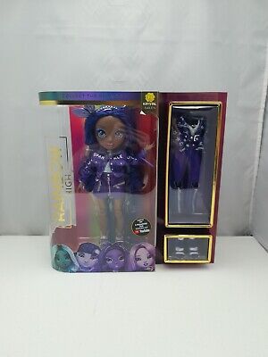 NEW- Rainbow High Krystal Bailey Dark Purple Sparkle Fashion Doll • 17$