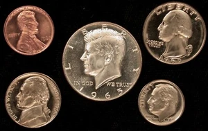 1965 SUPERB GEM+ CAM/NEAR CAM SMS SET !!!! EYE APPEALING FROSTIES !!!! - Picture 1 of 2