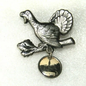 Insignia vintage de urogallo de madera de caza brotterode bosque de Turingia Alemania - Imagen 1 de 3