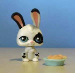 Littlest Pet Shop LPS PP04 Conejo con ojos en movimiento 2006 + zanahorias excelente - Imagen 1 de 2