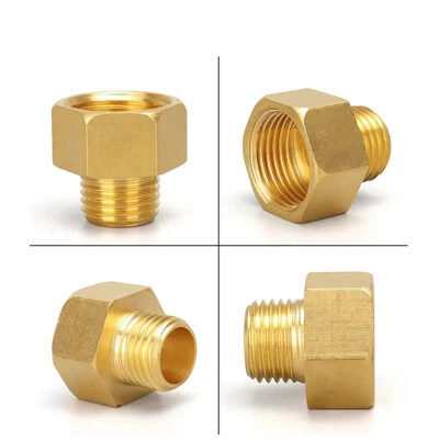 MARKENLOS Raccordo filettato in ottone da 1/8 a 2 pollici IG a AG nipplo manicotto prolunga riduttore