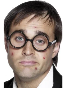 School boy Geek Specs Harry Potter Theme Fancy Dress Costume Accessory - Picture 1 of 4