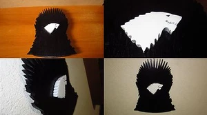 Il Trono Di Spade Game Of Thrones Logo Action figures in legno INSPIRED prop - Foto 1 di 10
