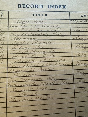 VINTAGE 1954 DECCA RECORDS BING CROSBY MUSICAL FAVORITES- 9 RECORDS 23281 - Image 1 of 4