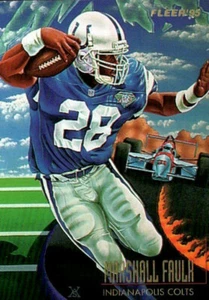 Fleer Marshall Faulk 1995 ilustración Wayne Anthony Still Indianapolis Colts  - Imagen 1 de 2