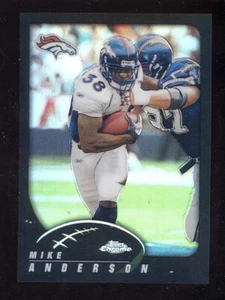 #60 Mike Anderson 2002 Topps Chrome Black Refractor /599 Denver Broncos NFL - Picture 1 of 2