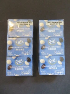 (12) Boxes Of Gold Emblem Vanilla Flavored Yogurt Raisins 1 Oz Each Box *9 - Picture 1 of 2