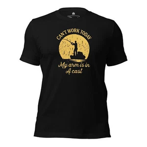 Can't Work Today Funny Fishing Premium T-Shirt - Picture 1 of 13