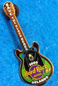 PIN ORLANDO HOTEL SAVE THE BLACK BEAR SERIE DE GUITARRA MEDIO AMBIENTE Hard Rock Café - Imagen 1 de 1