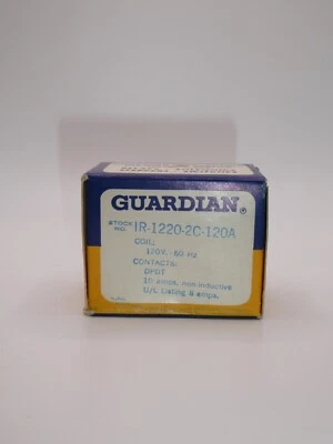 GUARDIAN ELECTRIC 1220-2C-120A Power Relay DPDT 120 VAC 10 A 1220 Series - Image 1 of 3