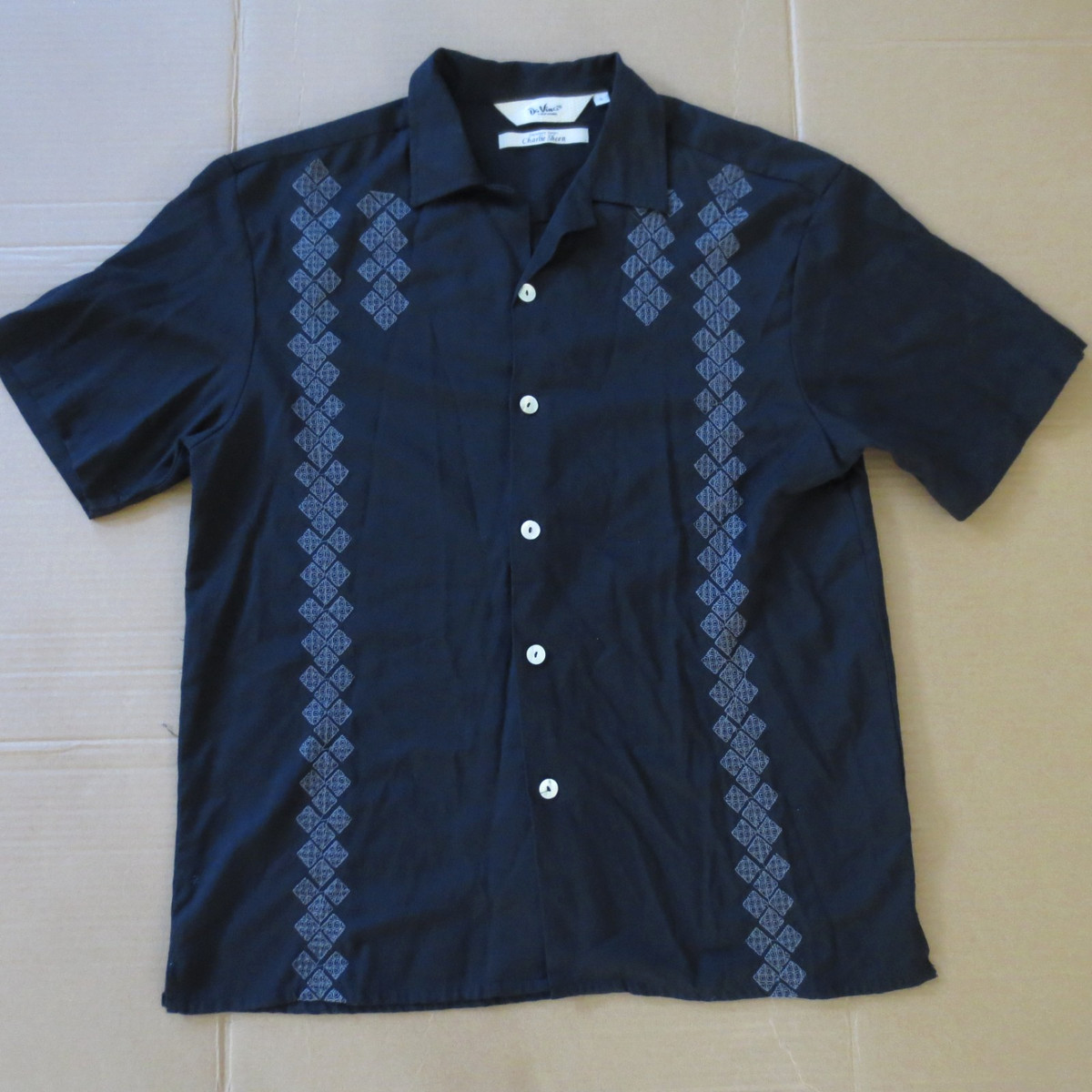 Da Vinci Charlie Sheen 半袖シャツ XXL Da Vinci Charlie Sheen 半袖シャツ XXL Da Vinci Shirt Mens XL