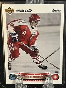 NICOLA CELIO----1992-93 UPPER DECK---TEAM SCHWEIZ---KOSTENLOSER VERSAND - Bild 1 von 2