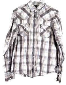 GPH Supply Company USA camicia a quadri uomo S snap multicolore - Foto 1 di 5
