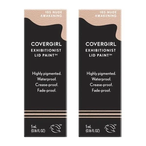 2- Covergirl Exhibitionist Eye Lid Paint #105 Nude Awakening Eye Shadow - Picture 1 of 3