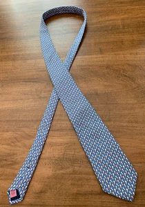 VINEYARD VINES Martha’s Vineyard Blue Silk Ice Cream Cone Tie Retails $85 USA - Picture 1 of 6