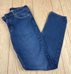 Levi's 511 Skinny Fit Mens Jeans Sz 32 X 34 Tall Dark Blue Denim - Picture 1 of 5