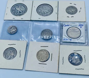 US Mixed Coin Lot Of 9 - Picture 1 of 2