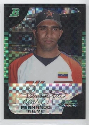 2005 Bowman Draft Chrome X-Fractor /250 Fernando Nieve #BDP128 - Image 1 of 2