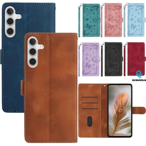 For Samsung A17 A16 A06 A56 A36 A55 A54 Butterfly Embossed Wallet Phone Cover - Picture 1 of 18