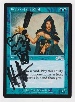 Signed Keeper of the Mind Proof Alter Sketch LP Exodus Artist Matthew Wilson MTG - Image 1 of 2