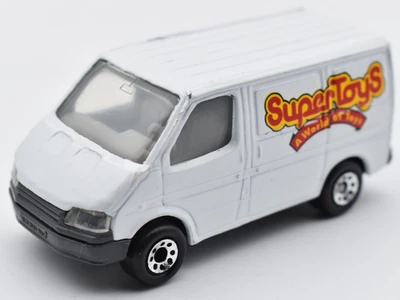 Matchbox Superfast Ford Transit Super Toys bianco. 1/63. Promozionale - Immagine 1 di 4