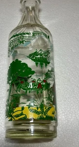 Vintage 50er Jahre Mount Gay Rum Flasche Anchor Hocking Karibik Szene Sammlerstück - Bild 1 von 8