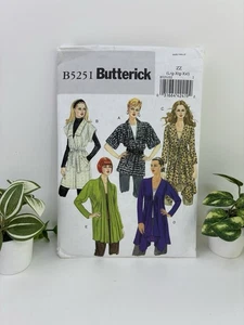 Cardigan Belt Size L-XXL Pattern 5251 Kimono Sleeves Pockets Shawl Collar Uncut - Picture 1 of 2