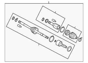 Genuine Subaru Axle Assembly 28321AJ011 - Picture 1 of 3