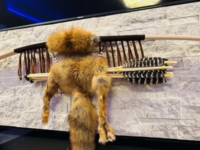 美洲原住民印第安狐狸山核桃弓箭 由切诺基注册记忆 68 英寸 — 第 1/4 张图片