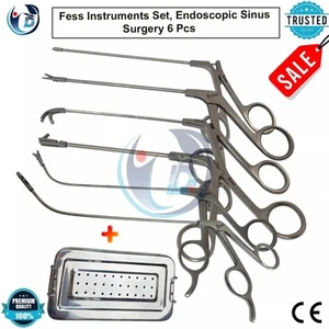 Fess Instrument, Endoscopic Sinus Surgery 6 Pcs ENT Instrument Set with free box - Picture 1 of 8