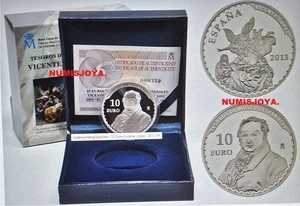 ESPAÑA 10 EUROS PLATA 2013 TESOROS MUSEOS ESPAÑOLES GOYA. EL SUEÑO DE SAN JOSÉ. - Bild 1 von 1