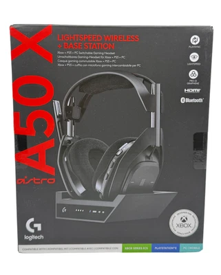 Logitech G ASTRO A50 X LIGHTSPEED kabelloses Gaming-Headset + Basisstation NEU - Bild 1 von 4