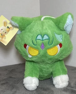 Anime Genshin Impact Plush Xiao Cartoon Stuffed Animal Green Cat - Picture 1 of 7