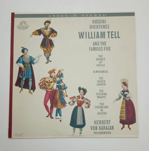 Rossini Overtures William Tell Karajan 1961, Angel S35890 Vinyl LP Stereo - Used - Picture 1 of 14