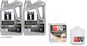 Mobil1 5W30 Full Synthetic Engine Oil - 10 Quarts w/K&N HP-1008 Oil Filter - Picture 1 of 1