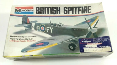 Monogram 6801 Modellino Aereo Vintage British Spitfire 1/48 Nuovo Abisso - Immagine 1 di 4