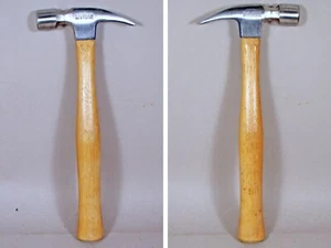 Vintage 10 oz Vaughan No 9 Rip Claw Hammer Forged Steel Head 11" Hickory Handle - Picture 1 of 16