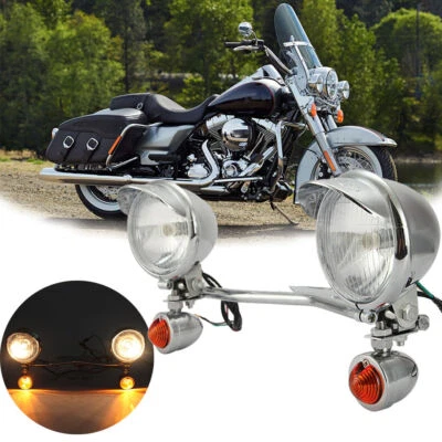 Barra de luz de punto de señal de giro de paso para Harley Davidson XL Sportster 1200 personalizada Foto 1 de 4