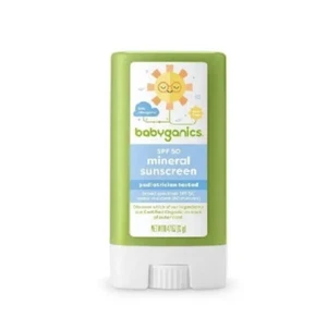 Cover Up Baby Sunscreen Stick SPF50 - UVA/UVB Protection, 0.47 oz, (Baby Ganics) - Picture 1 of 5