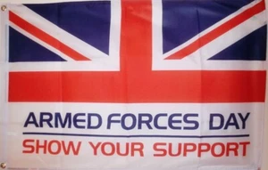 ARMED FORCES DAY 5x3 feet FLAG 150cm x 90cm BRITISH MILTARY army navy raf - Picture 1 of 1