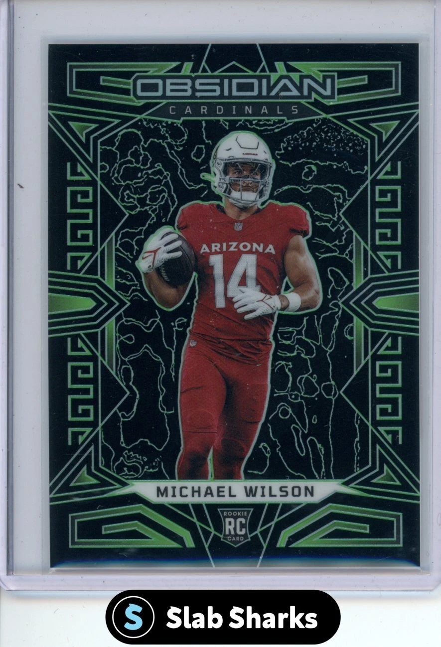 2023 PANINI OBSIDIAN MICHAEL WILSON ROOKIE GREEN ELECTRIC ETCH /25