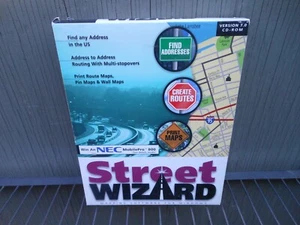 Street WIZARD Mapping Software for Windows Adept Computer Solutions 1999 SEALED - Picture 1 of 8
