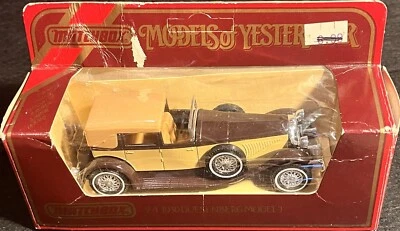 1984 Matchbox Models of Yesteryear 1930 Duesenberg Model J #Y-4 Diecast Car 1:43 - Image 1 of 3