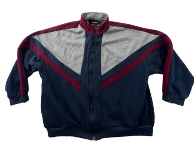 Vintage 90s Streetwear Mens XL Distress Full Zip Sweater Crewneck - Image 1 of 4