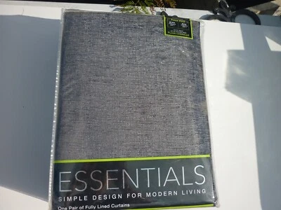 BRAND NEW TOP QUALITY PENCIL PLEAT CURTAINS - CHARCOAL GREY - LUXURY WEIGHT - Image 1 of 3