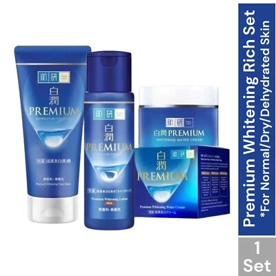 HADA LABO Premium Whitening Rich 3 in 1 Set- Normal/Dry/Dehydrated Skin 3 PCS - Image 1 of 4