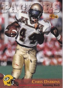 Carta Calcio 1996 Classic NFL Rookies #32 Chris Darkins Green Bay Packers - Foto 1 di 2